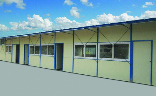 武漢鋼結構造型-平頂活動房（T型